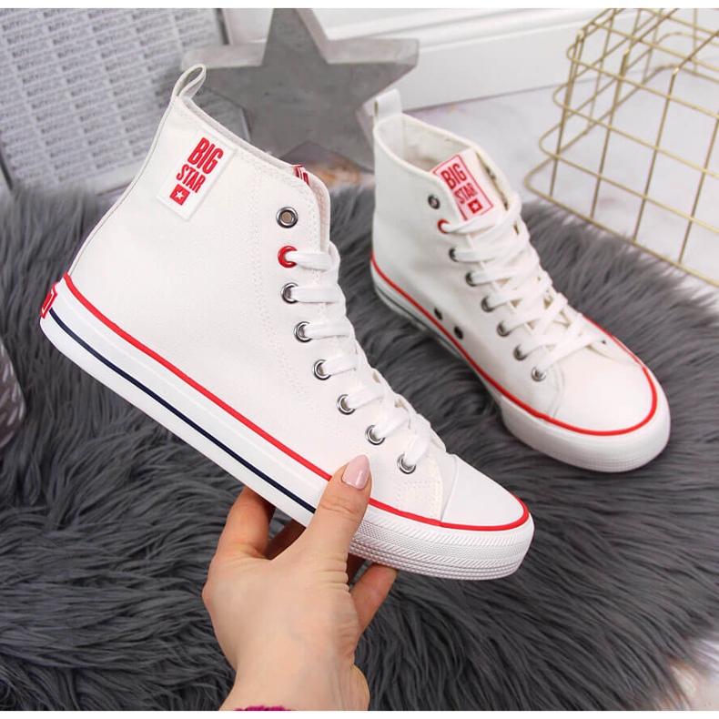 Textil vita Big Star sneakers JJ274127 1