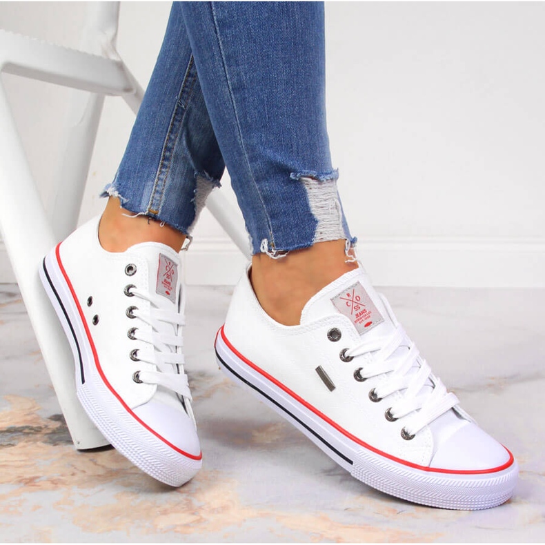 White Cross Jeans JJ2R4009C low-top sneakers vit 1
