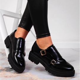 Svartlackade platåskor dam Laura La.Fi 2