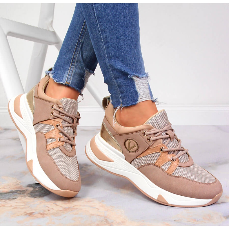 Damsneakers på Vinceza-plattformen mångfärgad 1