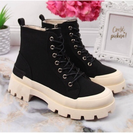 S.Barski Svarta DA sneakers för kvinnor på plattformen 2