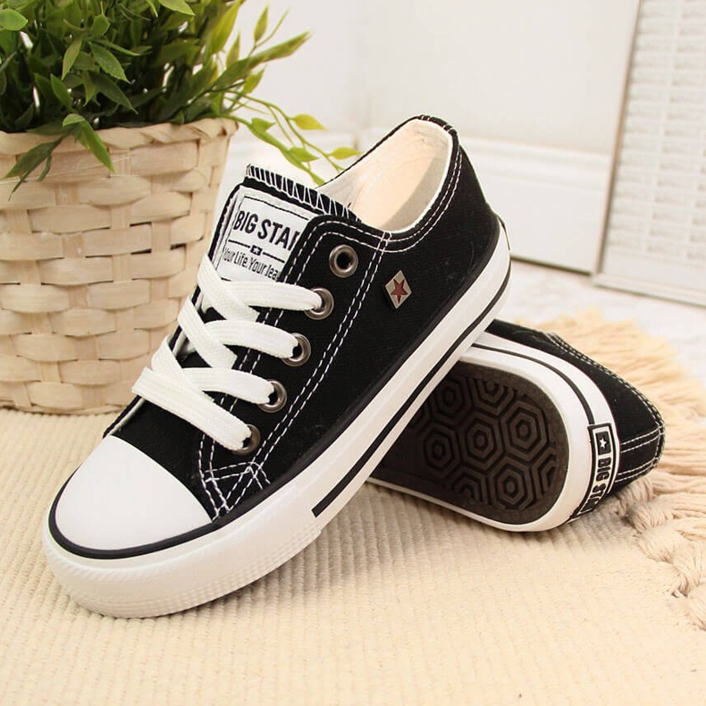 Black Big Star FF374206 barnsneakers svart 2