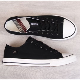 Svarta låga sneakers för män Big Star DD174273 1