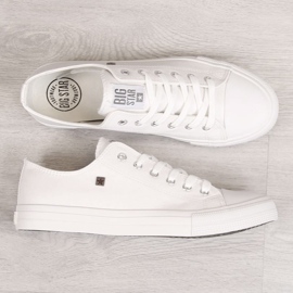 Vita eko-lädersneakers för män Big Star V174347 1