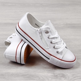 News Låga barnsneakers med dragkedja, vita NYHETER 1