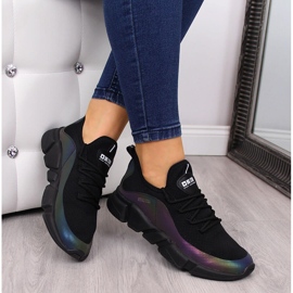 Black Big Star FF274A053 svarta sportskor för kvinnor 1