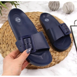 Damtofflor i marinblå skum, Big Star FF274A388 2