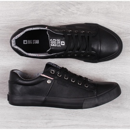 Ekologiskt läder för män, svart Big Star GG174029 1