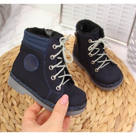 Marinblå barnstövlar Kornecki 4984 1