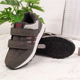 Sport pojkar grå American Club kardborreband 2