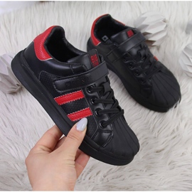 Svarta Big Star GG374022 kardborresportskor för barn 1