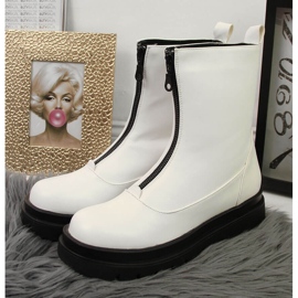 Vita eVento-arbetare för kvinnor med dragkedja framtill 2