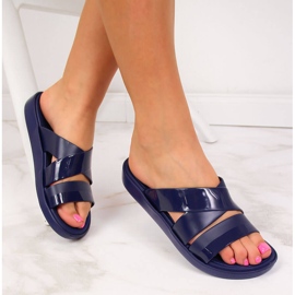 Atletico marinblå damtofflor för pool 1