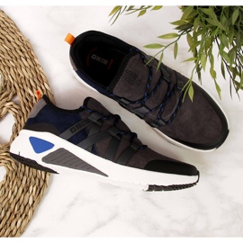 Grå sportskor i läder Big Star II274309 2