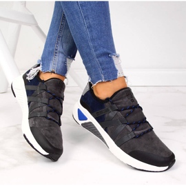 Grå sportskor i läder Big Star II274309 1