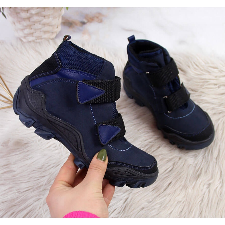 Pojkfångare med kardborre marinblå Kornecki 6394 1