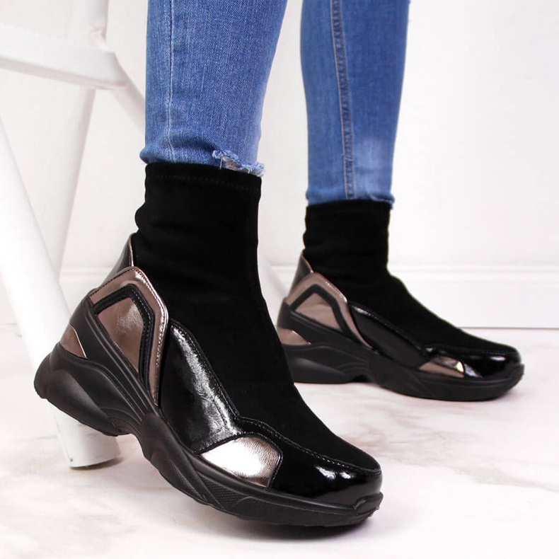 Damsneakers, kilklack svart T.Sokolski 2