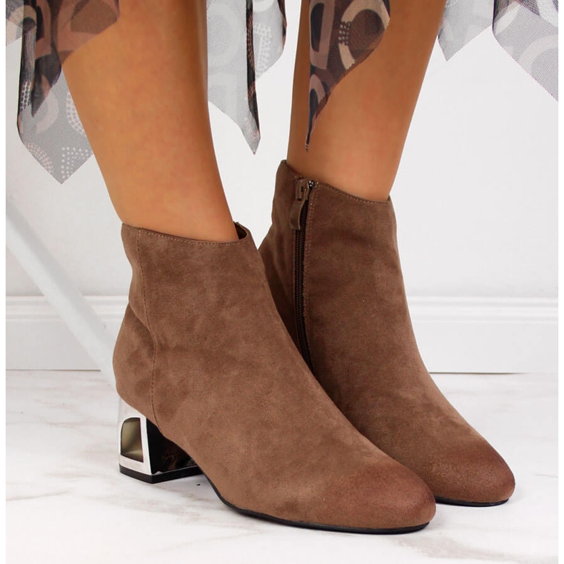 T.Sokolski Bruna damstövlar med dekorativa klackar från T. Sokolski 2