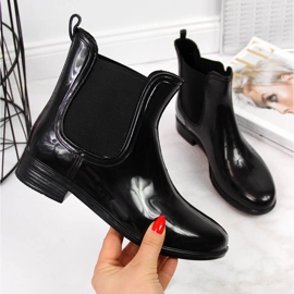 Damgaloscher lackerade svarta T.Sokolski Jodhpur stövlar 2