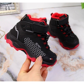 American Club svarta vattentäta snöstövlar för barn 1