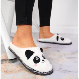 Damtofflor husdjur panda Galop vit 4