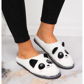 Damtofflor husdjur panda Galop vit 5