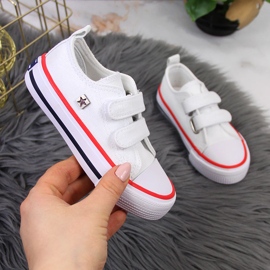 Vita kardborrsneakers för barn Big Star HH374095 1