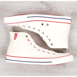 Vita high-top sneakers för män Big Star JJ174066 1