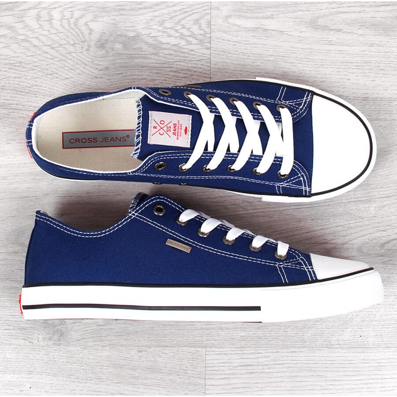 Marinblå Cross Jeans JJ1R4004C sneakers för män 1