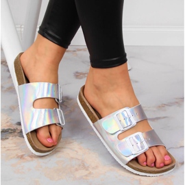 Silvertofflor dam med spännen Big Star HH274895 1