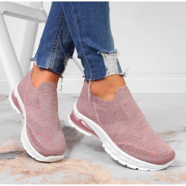 Damsportskor glider på rosa Potocki 1