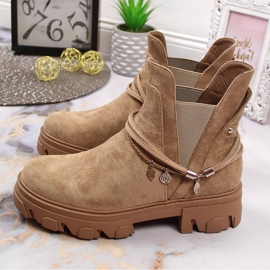 Svarta jodhpurstövlar för kvinnor, beige, Filippo 2