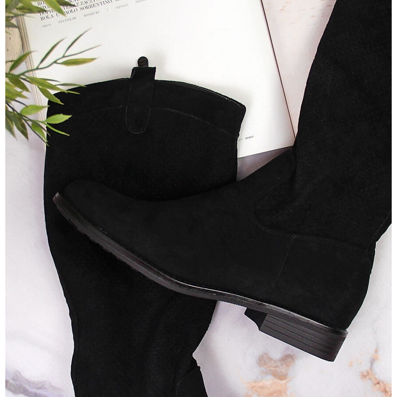 S.Barski Svarta vårkängor för kvinnor S. Barski 2