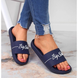 Marinblå sporttofflor Big Star JJ274A299 1