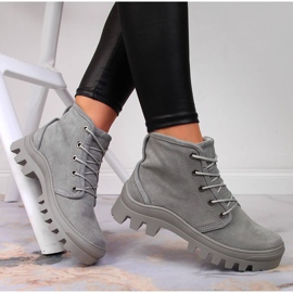 Grå Filippo grå läder sneakers för kvinnor 1