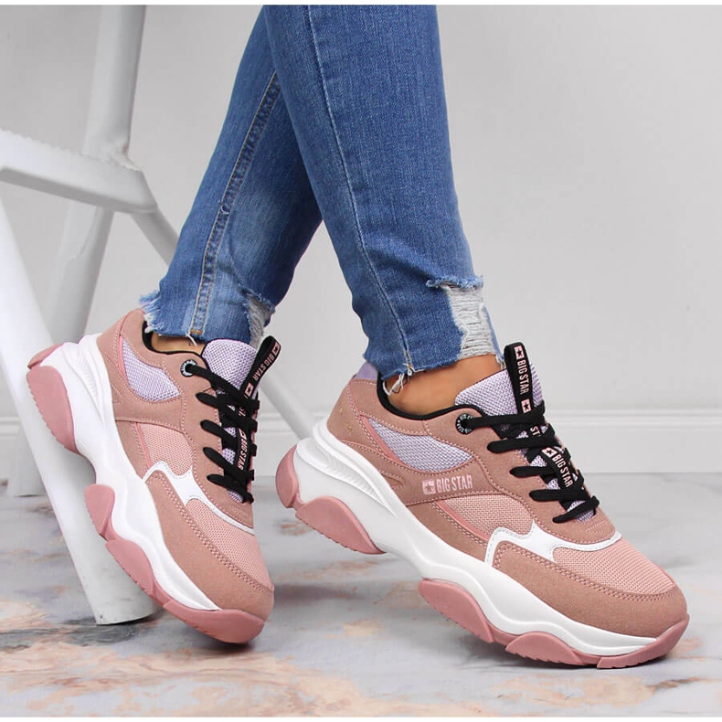 Damsportsneakers rosa Big Star JJ274577 1