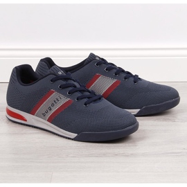 Marinblå Bugatti-skor för män 1