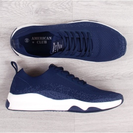 American Club marinblå sportskor för män 1