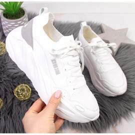 Vita plattformssportskor för kvinnor Big Star JJ274604 1