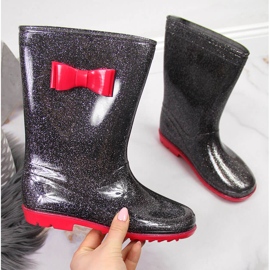 American Club svarta brokadgaloscher för flickor 1