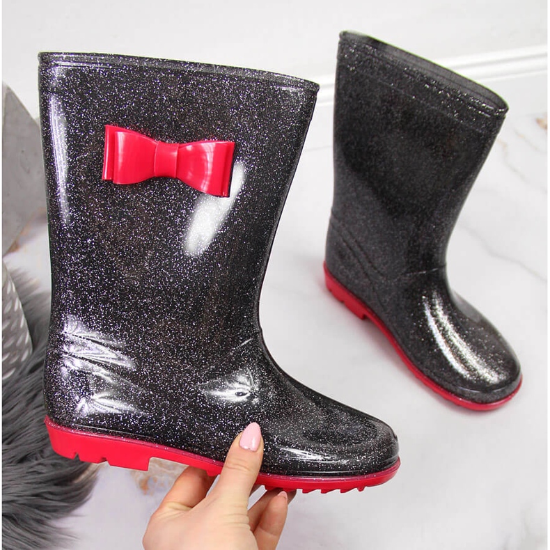 American Club svarta brokadgaloscher för flickor 1