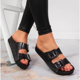 Svarta gummitofflor för kvinnor Zaxy HH285158 1