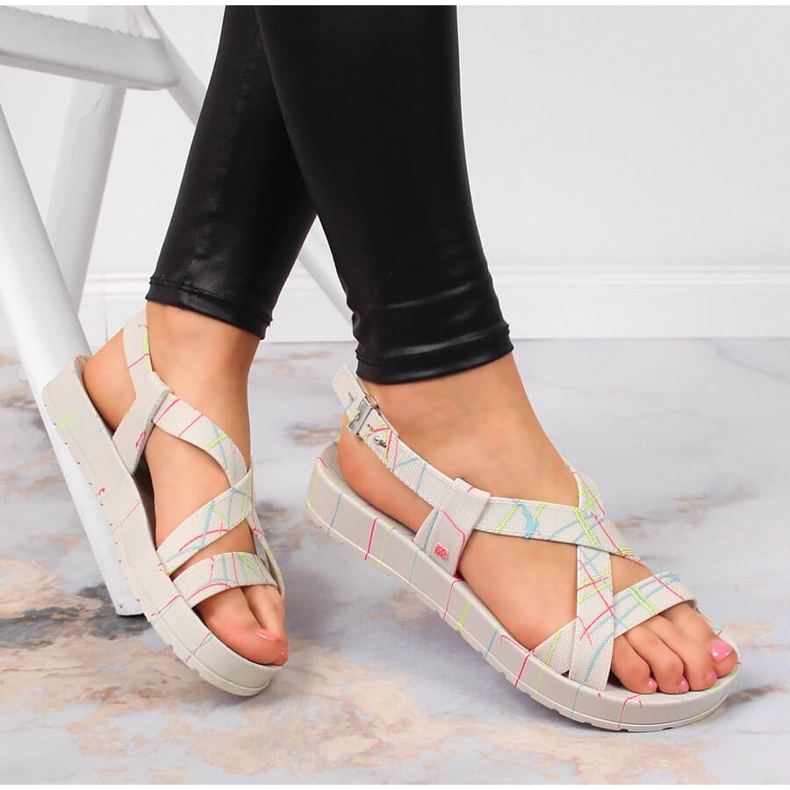 Gummisandaler för kvinnor med doftande Zaxy HH285264 beige 1