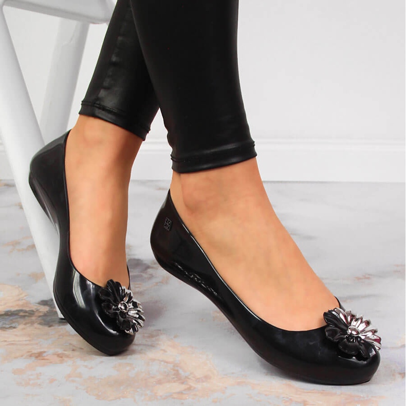Damballerinor meliski med en blomma svart Zaxy JJ285048 1
