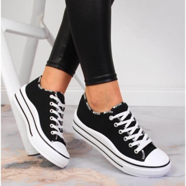 S.Barski Svarta S. Barski damsneakers på plattformen 1