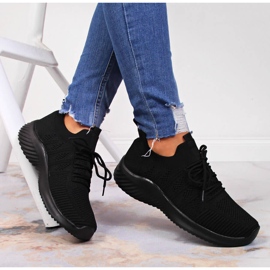 Svarta Filippo mesh slip-on sportskor 1