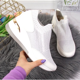Vita wedge sneakers för kvinnor Artiker 1