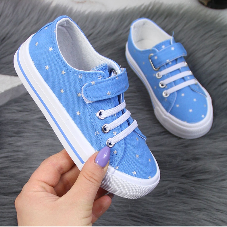 Atletico blå stjärna textilsneakers 1