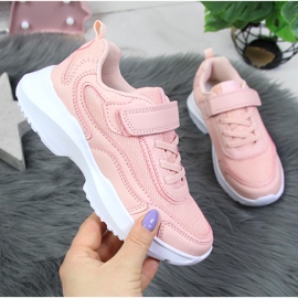 Pink American Club sportskor för tjejer med kardborreband rosa 1