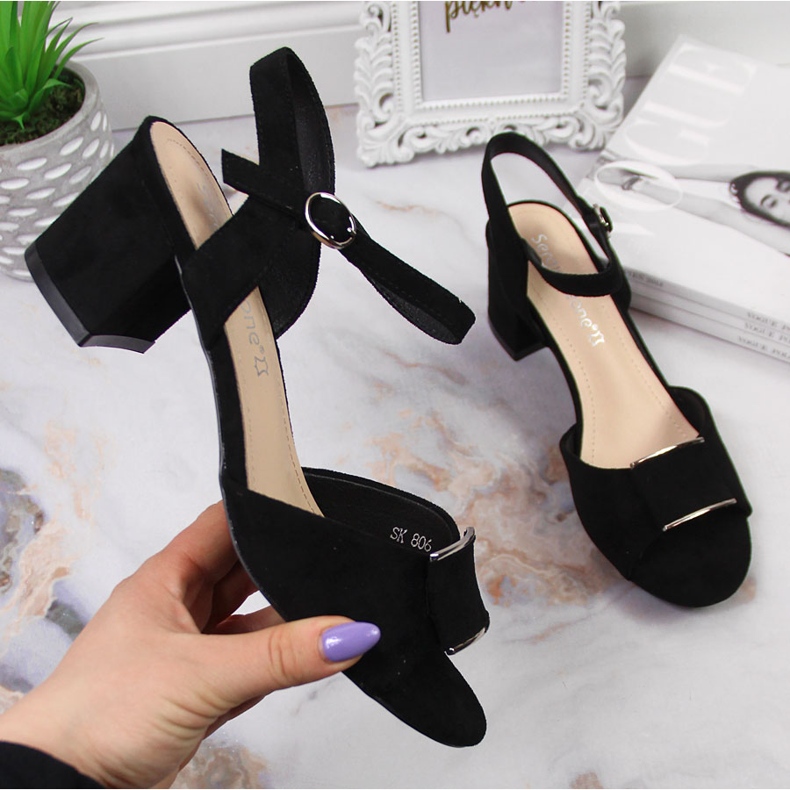 Svarta Sergio Leone sandaler på stolpen 1